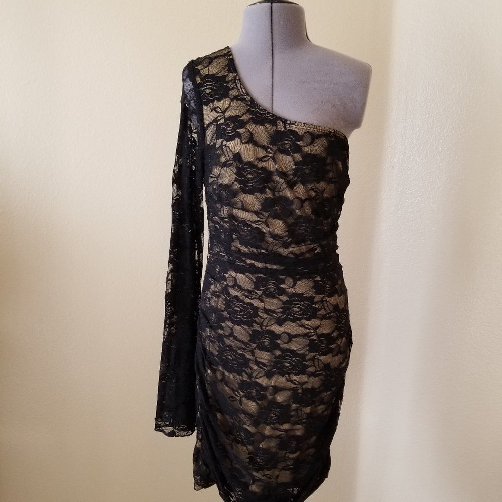 Mini Black Lace Dress